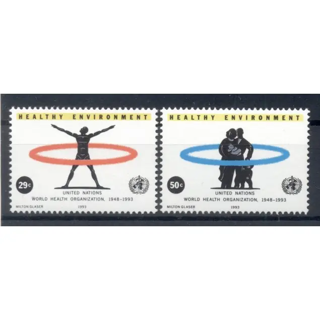 Quantité Limitée Nations Unies New York 1993 - Y & T n. 632/33 -  Organisation Mondiale de la Santé (Michel n. 648/49)