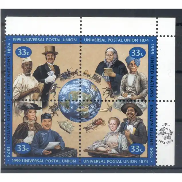 Nations Unies New York 1999 - Y & T n. 807/10 -  U.P.U. (Michel n. 822/25) Top Vente