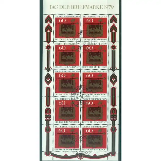 Allemagne - RFA 1979 - Y & T n. 869 - Journée du timbre (Michel n. 1023) Remise