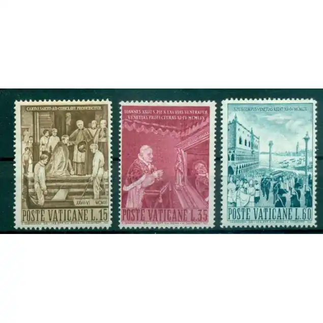 Vatican 1960 - Y & T n. 299/301 - Pape Pie X (Michel n. 344/46) Premium
