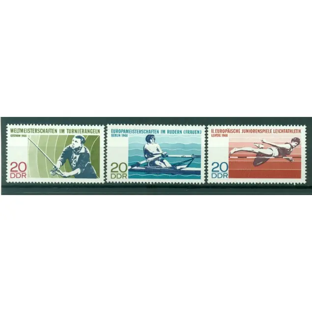 Offre Limitée Allemagne - RDA 1968 - Y & T n. 1068/70 - Epreuves sportives diverses (Michel n. 1372/74)