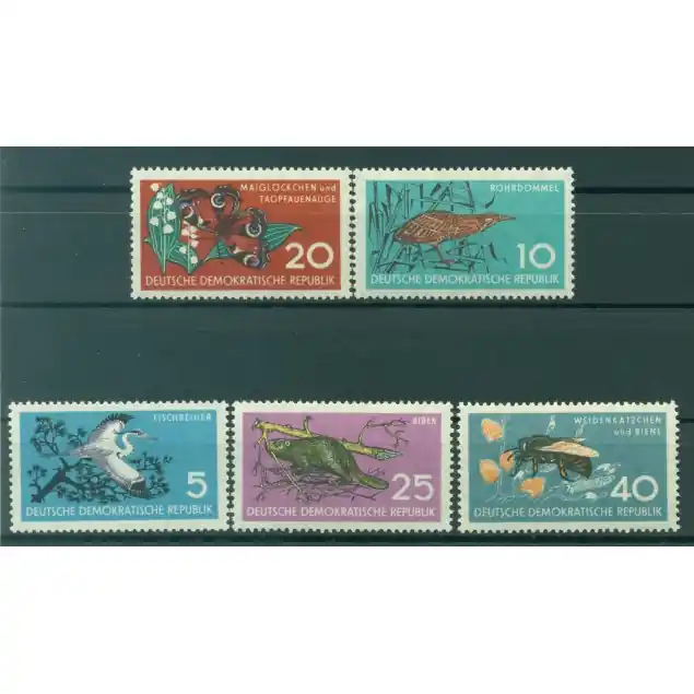 Produit De Marque Allemagne - RDA 1959 - Y & T n. 403/07 - Préservation de la nature (Michel n. 688/92)