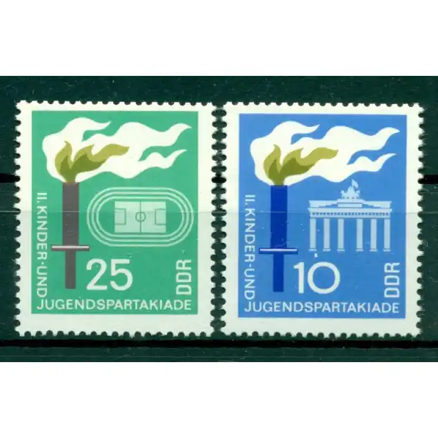 Allemagne - RDA 1968 - Y & T n. 1073/74 - Jeux sportifs de la jeunesse  (Michel n. 1375/76) Nouvelle Collection
