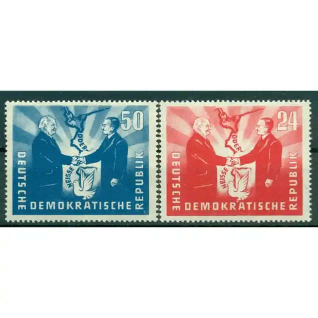 Nouvel Arrivage Allemagne - RDA 1951 - Y & T n. 36/37 - Visite du président polonais Bierut (Michel n. 284/85)