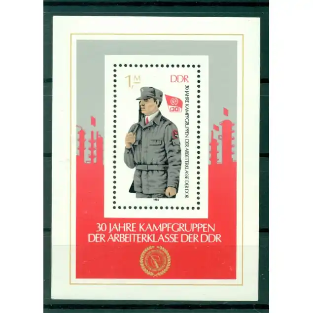 Allemagne - RDA 1983 - Y & T feuillet n. 70 - Groupes de combat (Michel n. 72) Artisanat