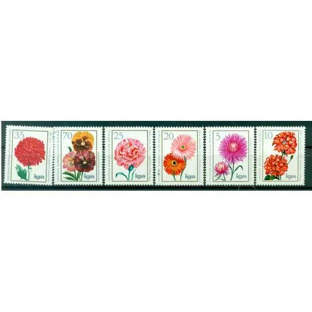 Must-Have Allemagne - RDA 1975 - Y & T n. 1750/55 - Flore (Michel n. 2070/75)