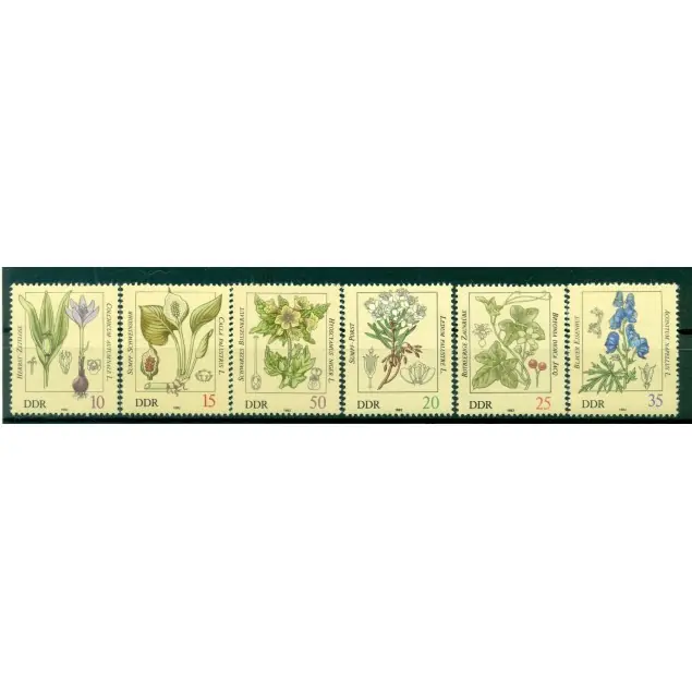 Acheter En Ligne Allemagne - RDA 1982 - Y & T n. 2341/46 - Flore (Michel n. 2691/96)