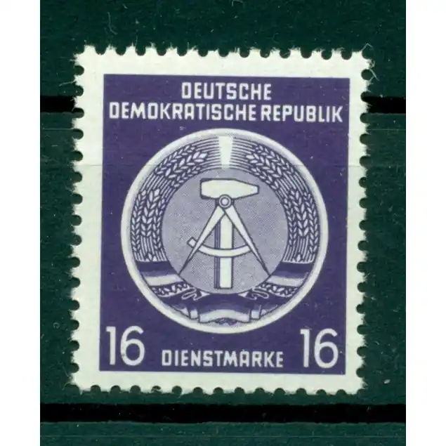 Allemagne - RDA 1954 - Y & T n. 7 timbres de service - Armoiries (Michel n. 7 x) Original