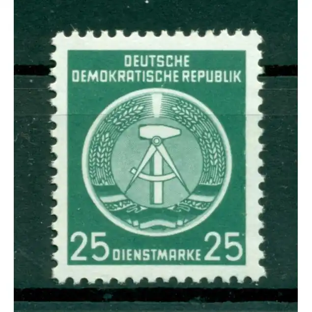 Allemagne - RDA 1954 - Y & T n. 10 timbres de service - Armoiries (Michel n. 10 x) Haute Qualité