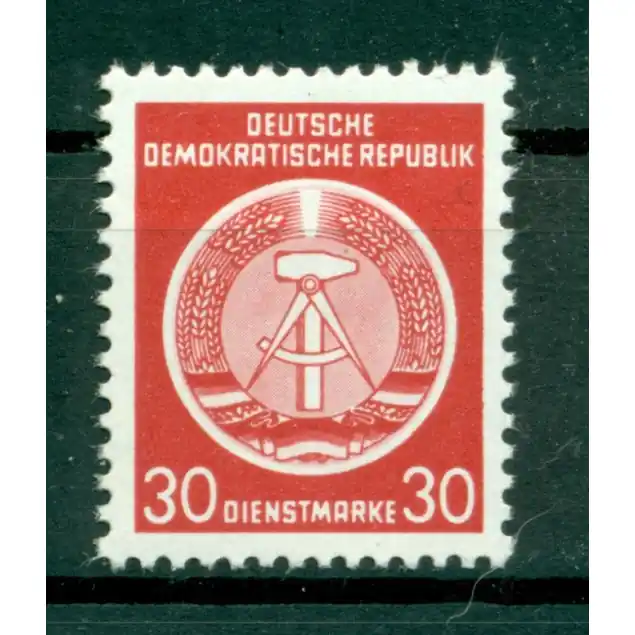 Allemagne - RDA 1954 - Y & T n. 11 timbres de service - Armoiries (Michel n. 11 x) Achat Immédiat