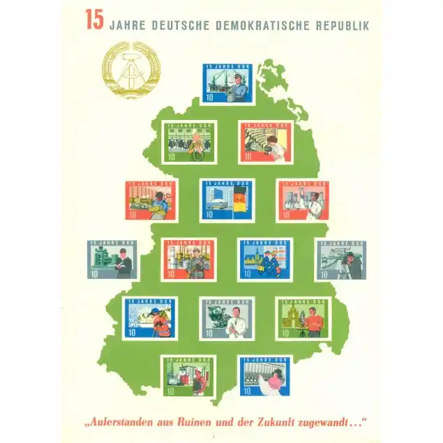 Allemagne - RDA 1964 - Y & T feuillet n. 14 - République Démocratique Allemande (Michel n. 19) Top Vente