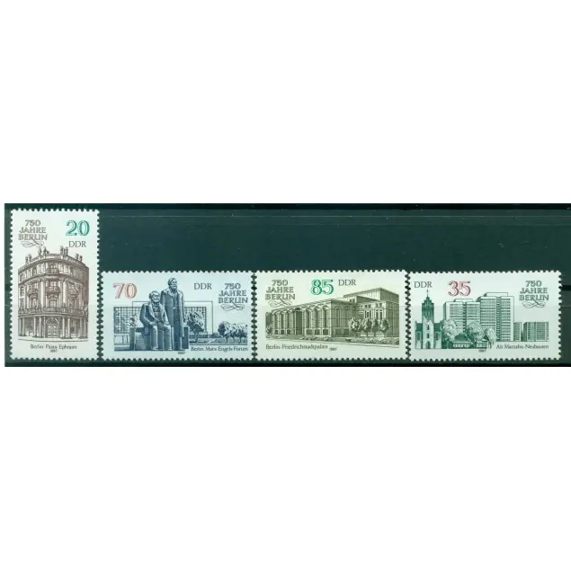 Allemagne - RDA 1987 - Y & T n. 2691/94 - Berlin (Michel n. 3071/74) Bon Marché