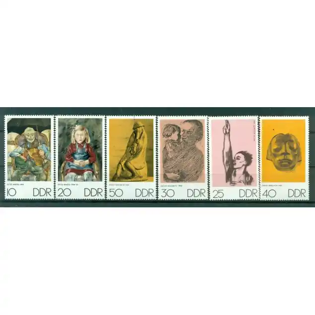 Offre Exclusive Allemagne - RDA 1970 - Y & T n. 1286/91 - Oeuvres d'art diverses (Michel n. 1607/12)