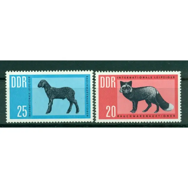 Meilleure Qualité Allemagne - RDA 1963 - Y & T n. 652/53 - Animaux à fourrure (Michel n. 945/46)
