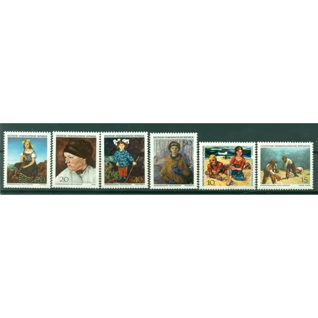 Allemagne - RDA 1968 - Y & T n. 1089/94 - Tableaux  (Michel n. 1393/98) Achat Immédiat