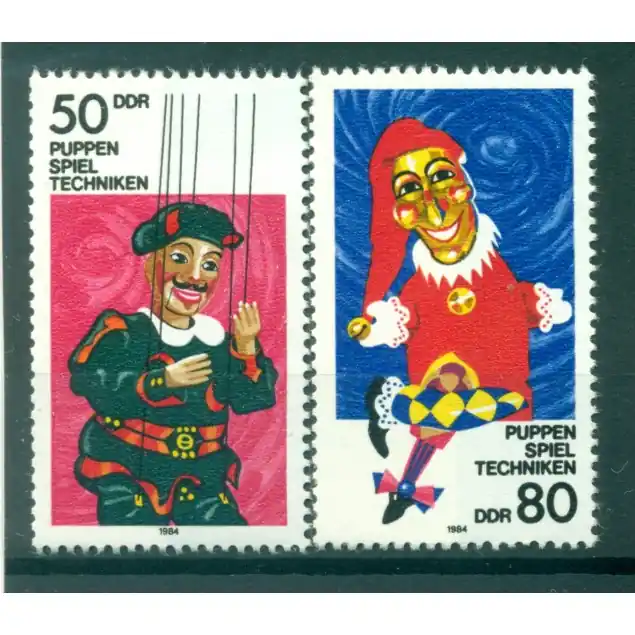 Allemagne - RDA 1984 - Y & T n. 2508/09 - Théâtre de marionnettes  (Michel n. 2876/77) Commande En Gros