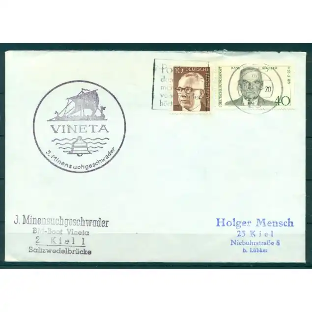 Allemagne 1978 - Enveloppe démineur Vineta Vente Directe