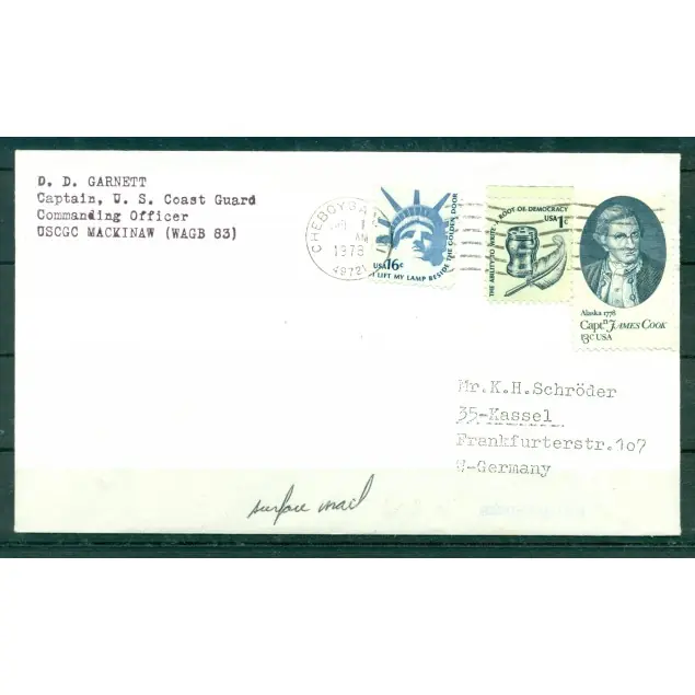 Offre Limitée États-Unis 1978 - Enveloppe brise-glace USCGC Mackinaw