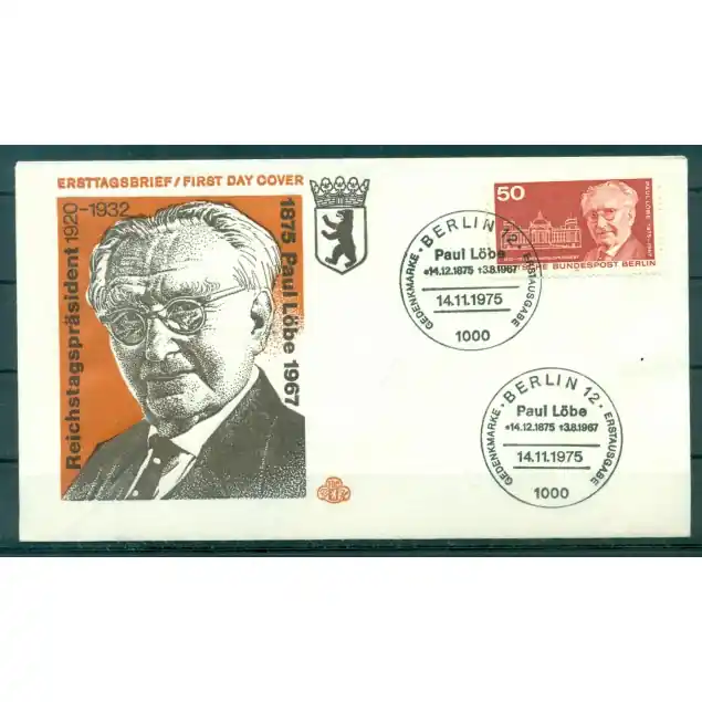 Berlin Ouest  1975 - Y & T n.478 - Paul Lobe Nouveauté