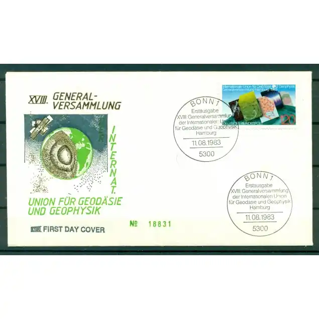 Allemagne 1983 - Y & T n. 1019 - Union de géodésie et géophysique Expédition Rapide