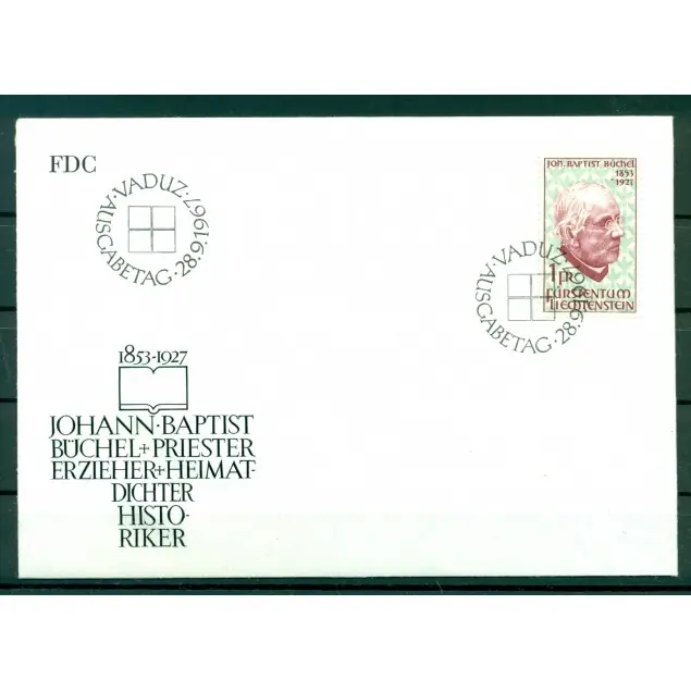 Liechtenstein 1967 - Y & T n. 431 - Johann-Baptist Büchel Expédition Rapide