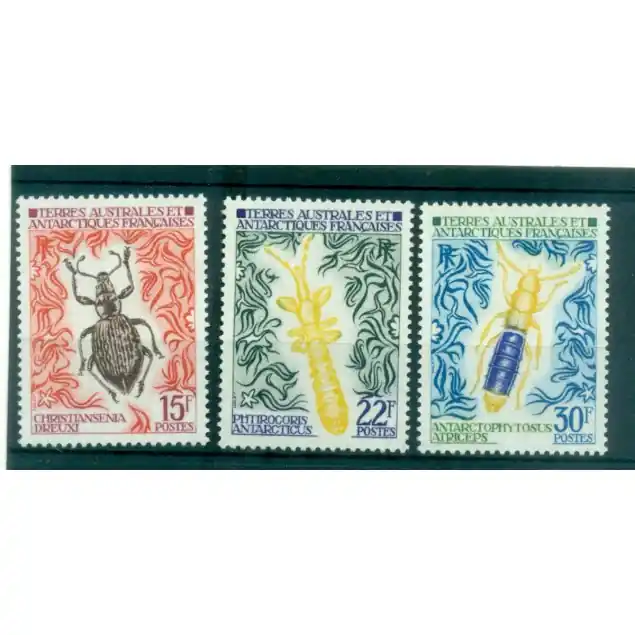 Promotion T.A.A.F. 1973 - Y & T n. 49/51 - Insectes (Michel n. 78/80)