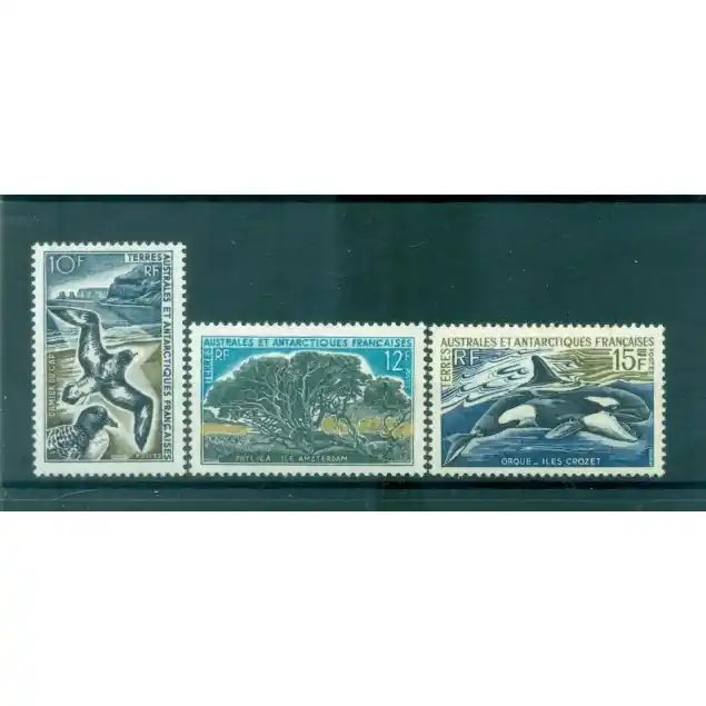 Original T.A.A.F. 1969-70 - Y & T n. 28/30 - Faune et Flore (Michel n. 46/48)