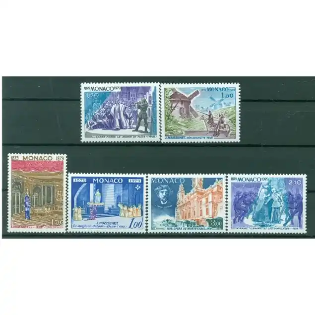 Monaco 1979 - Y & T  n. 1175/80 - Salle Garnier de Monte-Carlo Commander Vite