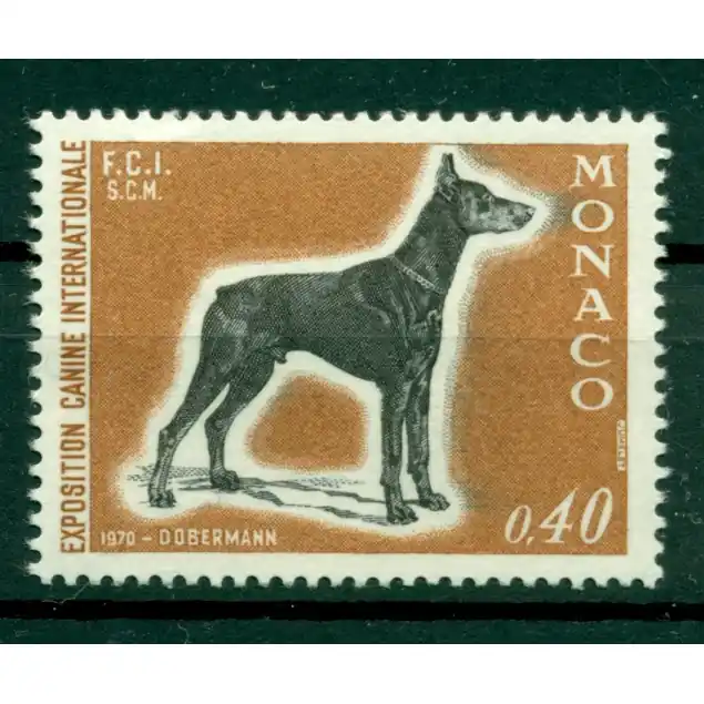 Monaco 1970 - Y & T  n. 816 - Exposition canine internationale de Monte-Carlo Gros Lot