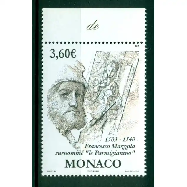 Monaco 2003 - Y & T n. 2402 - Francesco Mazzola surnommé "le Parmigianino" Prix Réduit