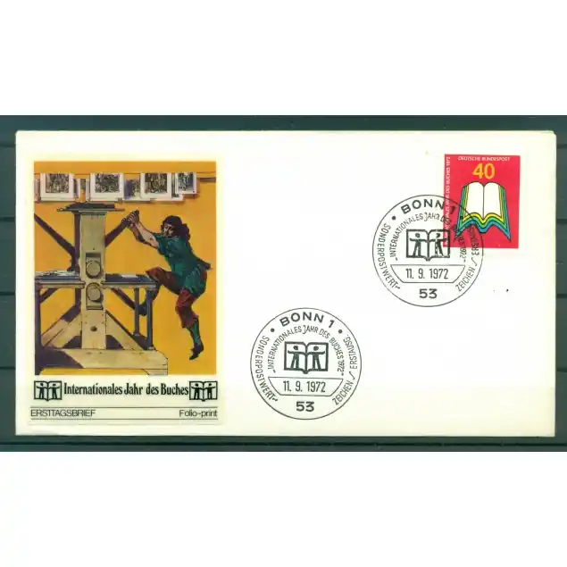 Prix Bas Allemagne 1972 - Y & T n.590 - Annèe internationale du Livre