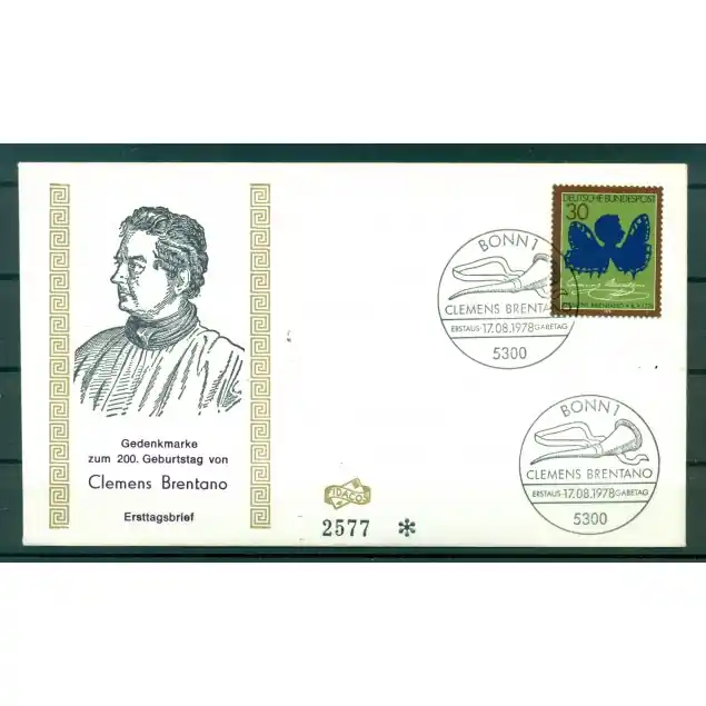 Vente Directe Allemagne  1978 - Y & T n.825 - Clemens Brentano