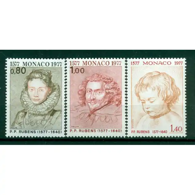 Monaco 1977 - Y & T n. 1098/1100 - Peter Paul Rubens Promotion Saisonnière