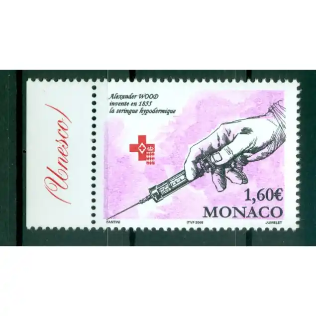 Marque Monaco 2004 - Y & T n. 2477 - Seringue hypodermique par Alexander Wood