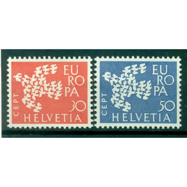 Paiement Sécurisé Suisse 1961 - Y & T n. 682/83 - Europa (Michel n. 736/37)