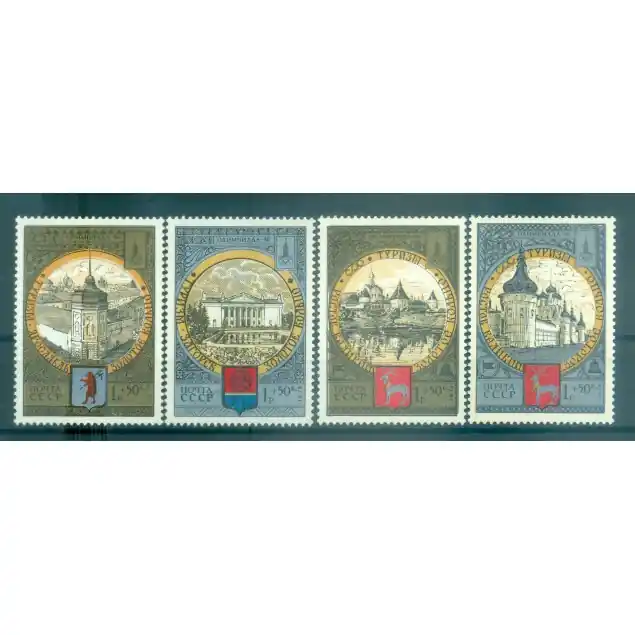 Paiement Sécurisé URSS 1978 - Y & T n. 4549/52 - Jeux olympiques d'été de 1980 (Michel n. 4788/91)