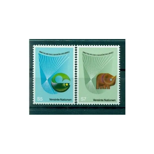 Nations Unies Vienne 1982 - Y & T n. 27/28  - Conservation et Protection de la Nature Petit Prix