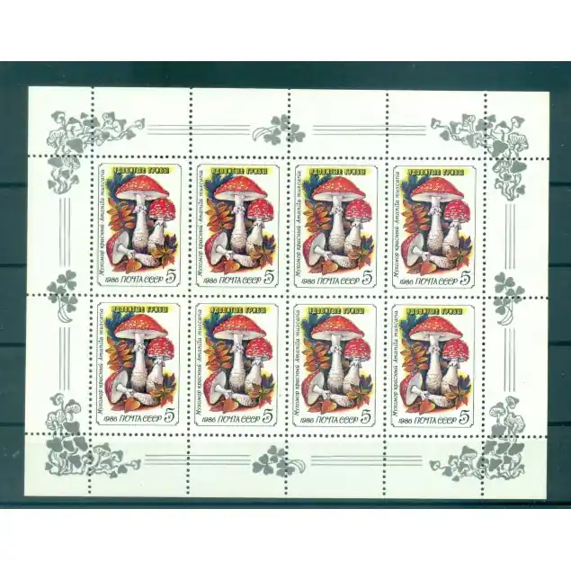URSS 1986 - Y & T n. 5304/08 - Champignons vénéneux (Michel n. 5603/07 v) Prix Promo