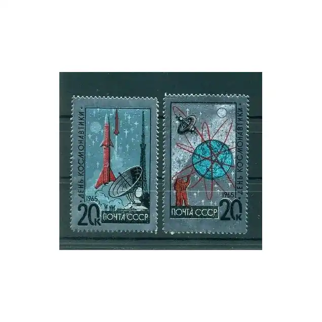 Nouveauté URSS 1965 - Y & T n. 2953/54 - Journée du cosmonaute (Michel n. 3042/43)