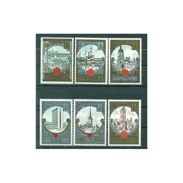 URSS 1980 - Y & T n. 4688/93 - Jeux olympiques d'été de 1980 (Michel n. 4949/54) Artisanat