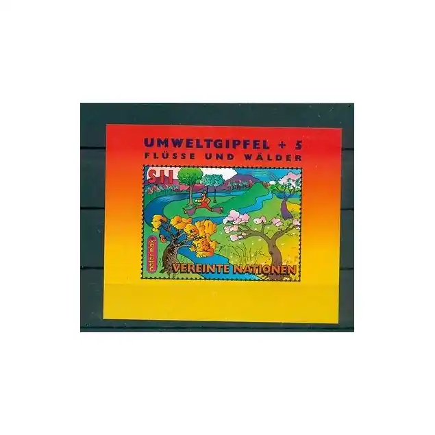 Nations Unies Vienne 1997 - Y & T feuillet n.8 -  Sommet Planéte Terre + 5 Exclusif
