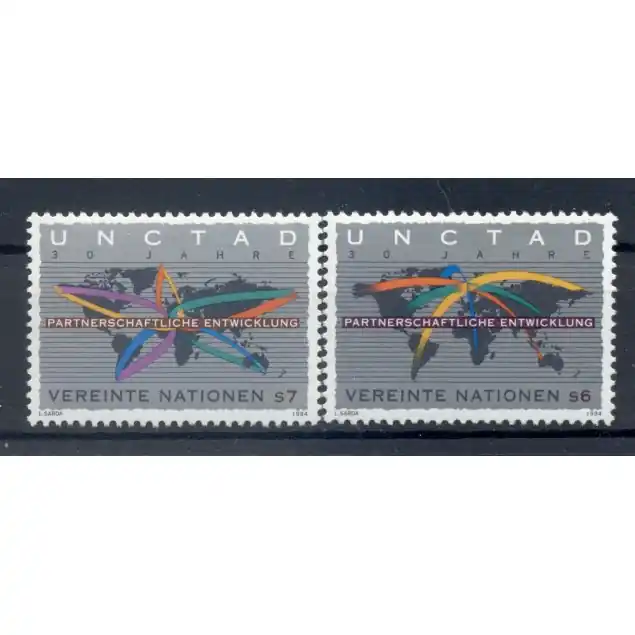 Nations Unies Vienne 1994 - Y & T n. 196/97 -  CNUCED - UNCTAD (Michel n. 176/77) Achat Immédiat