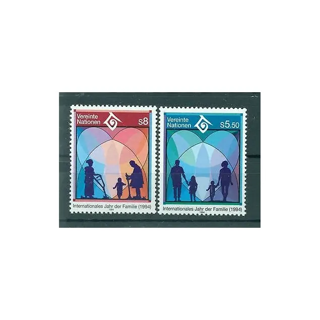 Nations Unies Vienne 1994 - Y & T n. 180/81 - Année Internationale de la Famille (Michel n. 160/61) Meilleur Prix
