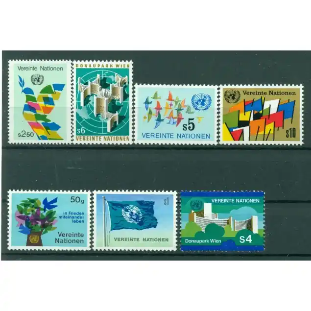 Nations Unies Vienne 1979-80 - Y & T n. 1/7 -  Série courante Nouvel Arrivage