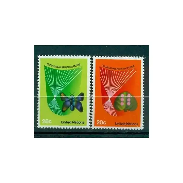 Offre Du Jour Nations Unies New York 1982 - Y & T n. 381/82  - Conservation et protection de la nature (Michel n. 413/14)