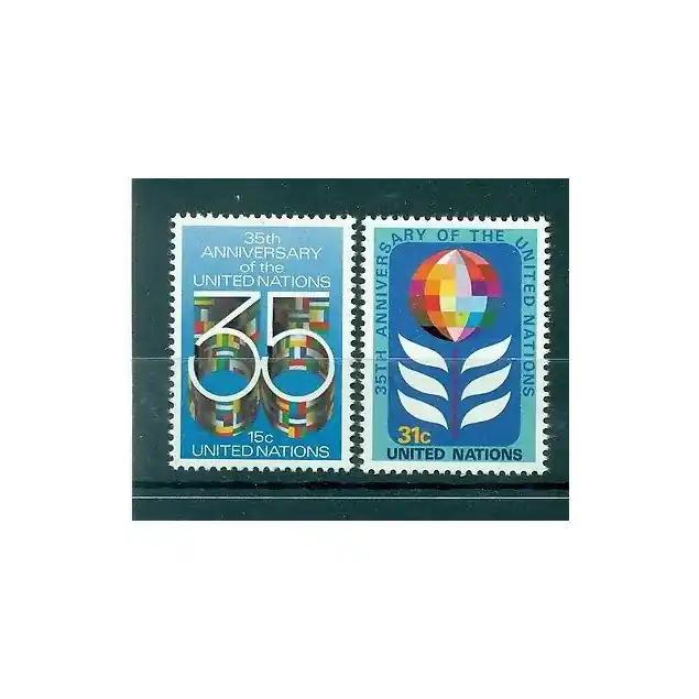 Nations Unies New York 1980 - Y & T n.314/15  - Organisation des Nations Unies (Michel n. 346/47) Produit De Marque