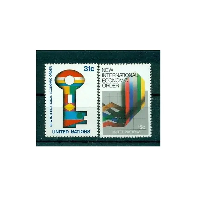 Offre Limitée Nations Unies New York 1980 - Y & T n. 308/09 - Nouvel ordre économique international (Michel n. 340/41)