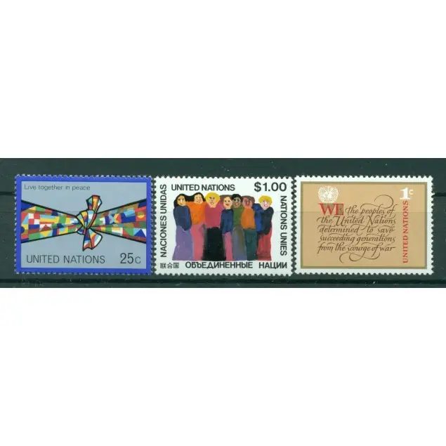 Acheter En Ligne Nations Unies New York 1978 - Y & T n. 283/85 - Série courante (Michel n. 315/17)