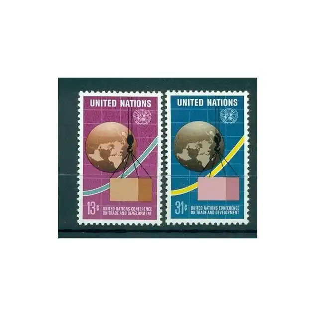 Nations Unies New York 1976 - Y & T n. 265/66 - CNUCED (Michel n. 295/96) Promotion