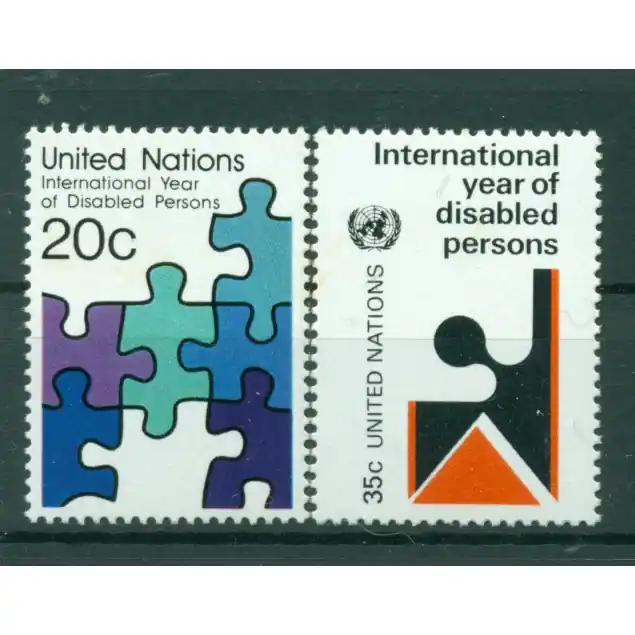 Must-Have Nations Unies New Ykrk 1981 - Y & T n. 335/36  - Année Internationale des personnes handicapées (Michel n. 367/68)